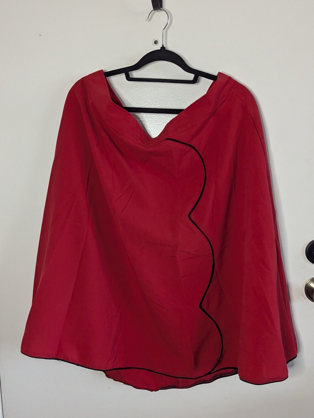 Steady Clothing Red Skirt With Black Piping Sample Not Produced With Pockets 2XL